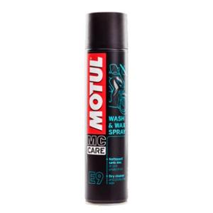 Nettoyant à sec Motul E9 Wash & Wax Spray 400 ml pour moto/scooter