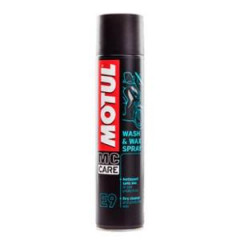 Nettoyant à sec Motul E9 Wash & Wax Spray 400 ml pour moto/scooter