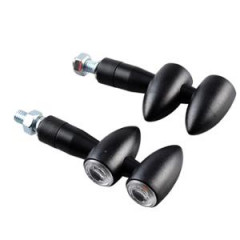 Clignotant Tun'r DUAL Noir/Transparent à LED SMD avec Feu Stop Homologué CE