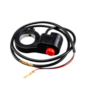 Commodo Teknix ON/OFF universel noir (bouton poussoir)