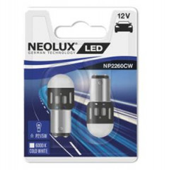 Lampe adaptable 12V 21/5W (BAY15D) LED 1.2W feu + stop (blister de 2)