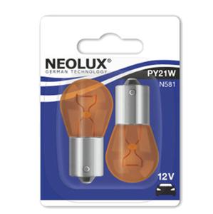 Lampe / ampoule adaptable 12V 21W (BAU15S ergot décalé) clignotant orange (blister de 2)