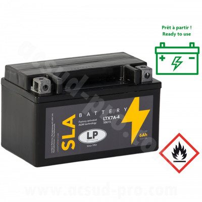 Batterie adaptable LTX7A-4 12V 6Ah sans entretien SLA / technologie AGM