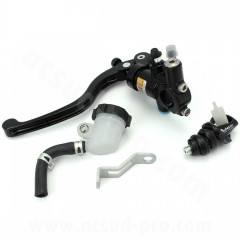 Maitre cylindre de frein arrière adaptable CNC complet (Ø14 x 18) gauche