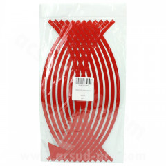 Liseret réfléchissant TNT rouge 17 pouces