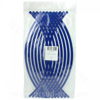 Liseret réfléchissant TNT bleu 17 pouces