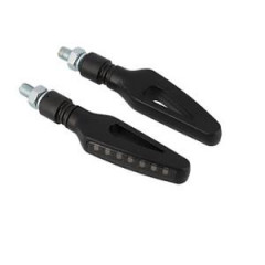 Clignotants Blackway LED Noir Homologués CE