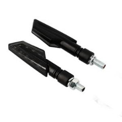 Clignotants Blackway LED Noir Fumé (x2) - Homologué CE