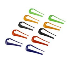 Coque clignotant Blackway noir/orange/rouge/bleu/vert (5 paires)