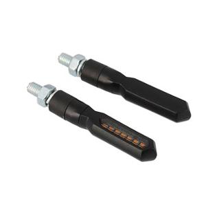 Clignotants Blackway LED séquentiel noir (x2) homologué CE