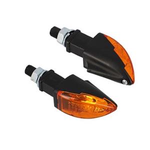 Clignotants Blackway Alu Ampoule Noir (x2) Homologués CE