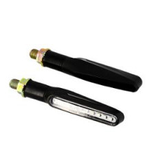 Clignotants Blackway LED Séquentiels Noirs (PR) - Homologués CE