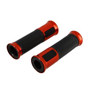 Revêtements de poignées Blackway noir/rouge - débouche pour embout de guidon