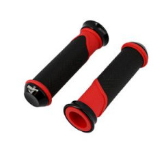 Revêtements de poignées Blackway noir/rouge 128mm
