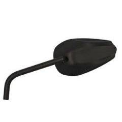 Rétro universel Blackway aluminium noir homologué CE (gauche)