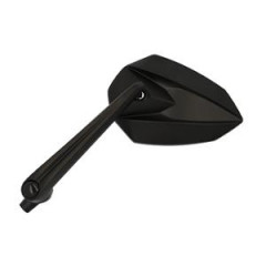 Rétro universel Blackway aluminium noir réversible gauche/droit - Homologué CE