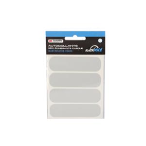 Autocollants casque Blackway réfléchissants blancs (sachet de 4)