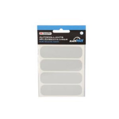 Autocollants casque Blackway réfléchissants blancs (sachet de 4)