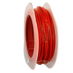 Gaine adaptable diamètre extérieur 5mm diamètre intérieur 2.6mm - rouge teflon (rouleau 20m)