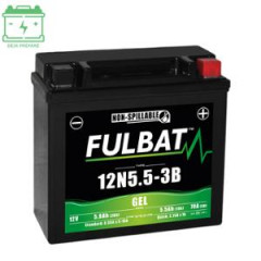 Batterie Fulbat 12N5.5-3B 12V 5.5AH GEL SANS ENTRETIEN ACTIVEE USINE
