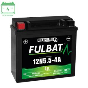 Batterie Fulbat 12V 5.5AH 12N5.5-4A/4B (GEL - SANS ENTRETIEN) - ACTIVEE USIN