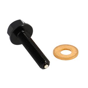 Bouchon vidange aimante Blackway M8x1.25 -35mm - noir avec joint cuivre