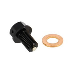 Bouchon vidange Blackway M10X1.25 - 16mm - Noir avec joint cuivre