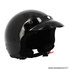 Casque jet Trendy T-100 vintage noir verni taille 53-54 XS