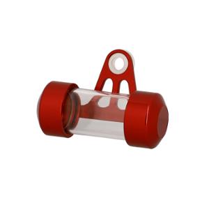 Support vignette assurance Blackway alu rouge tube court - 70mm