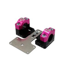 Surpontets KRM aluminium noir/rose pour guidon 28.6mm