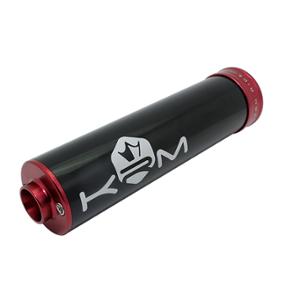 Silencieux/cartouche KRM ALU - ROUGE