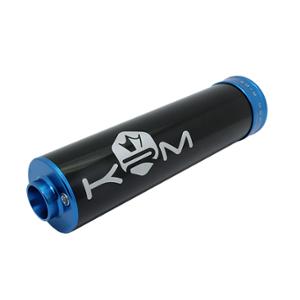 Silencieux/cartouche KRM aluminium bleu
