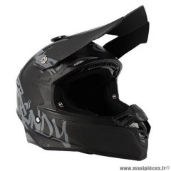 Casque cross Trendy T-904 noir/gris mat taille 63-64 2XL
