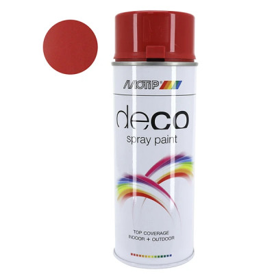 Bombe de peinture Motip glycero brillant rouge carmin aérosol 400ml (01640)