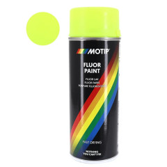 Bombe de peinture Motip fluo jaune aérosol 400ml (04022)