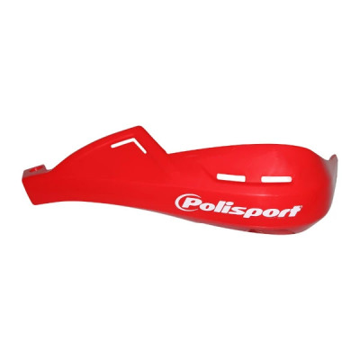 Protege main moto Polisport version fermée rouge Honda (fixation universelle)