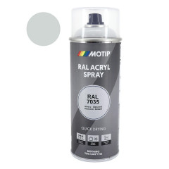 Bombe de peinture Motip gris clair RAL 7035 séchage rapide (spray 400 ml) (07034)