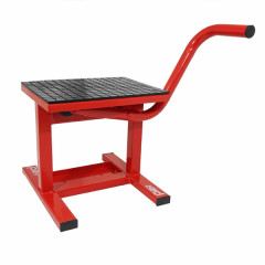 Leve-pont moto cross adaptable à levier acier rouge