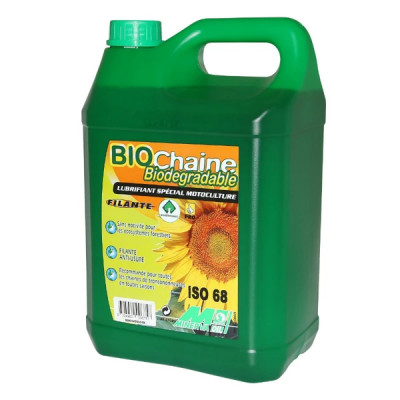Huile de chaine tronconneuse Minerva Oil spéciale biodegradable 68 (5L) 100% made in France