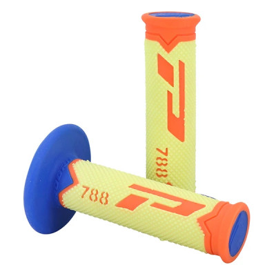 Revêtements poignées ProGrip 788 triple densité spécial édition fluo design orange fluo-jaune fluo-bleu 115mm (cross-mx)