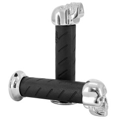 Revêtements poignées ProGrip 862 noir-chrome 140mm closed end