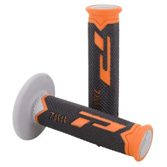 Revêtements poignées ProGrip 788 triple densité base color orange-noir-gris 115mm