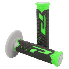 Revêtements poignées ProGrip 788 triple densité base color vert-noir-gris 115mm