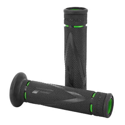 Revêtements poignées ProGrip 838 double densité noir-vert open end 122mm