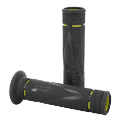 Revêtements de poignées ProGrip 838 double densité noir-jaune open end 122mm