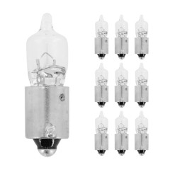 Ampoules halogène miniature Flosser H6W 12V 6W culot BAX9s témoin ergots décalés blanc (clignotant) (boîte de 10)