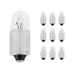 Ampoules standard Flosser 12V 2W culot BA9s norme 53 témoin blanc (feu de position) (boîte de 10)