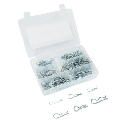 Goupille clips adaptable assortiment 6 tailles (boîte de 150 pièces)