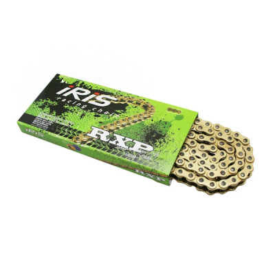 Chaine moto Iris 428 RXP renforcée or 134 maillons