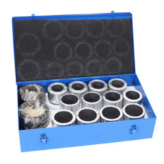 Outil de montage joint de fourche adaptable diamètre 35-36-38-39-41-43-45-46-47-48-49-50 coffret 14 pièces